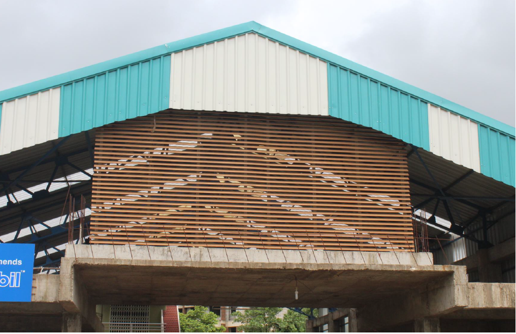 ROOFING & SUNLOUVER SYSTEM INSTALLED AT MORESHWAR GARAGE, RAIGAD